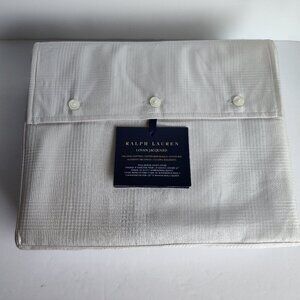 Ralph Lauren Lovan Platinum Jaquard Full/Queen Duvet Cover